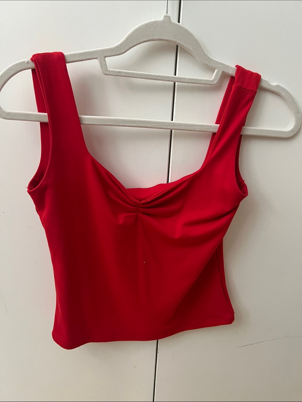Amazon Red Scoop Neck Tank Top
